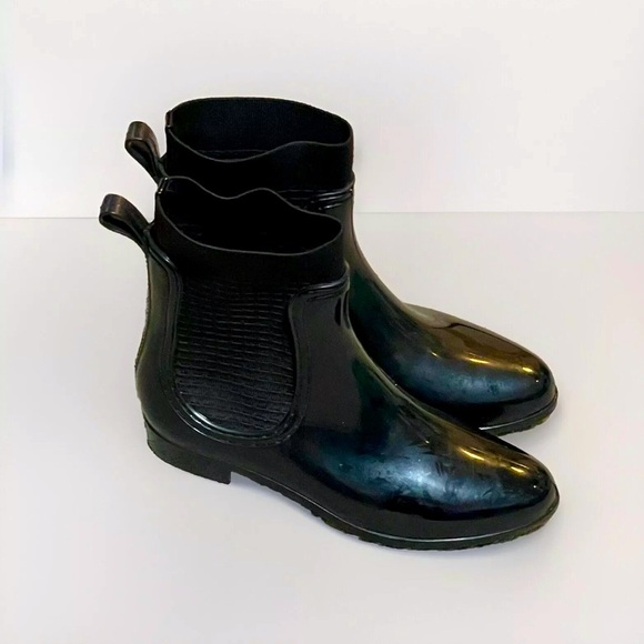 Catherine Malandrino - Rails Black Chelsea Rain Boots SIZE 39/US W 9/ UK 7- NWOT - Picture 3 of 6